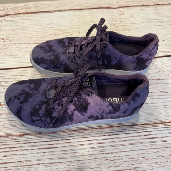 NOBULL Canvas Trainer Workout Shoes in Purple Tie Dye Sz 10.5 - Picture 4 of 10
